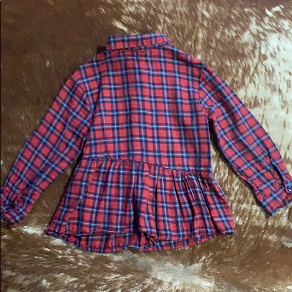 Girl’s Ruffle Button Down Top - Picture 2 of 5